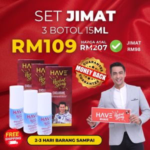 HAVE HERBAL SPRAY SET JIMAT - 3 BOTOL 15ML (NEW)