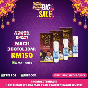 HAVE HERBAL SPRAY PROMO 11/11 - 3 BOTOL 30ML